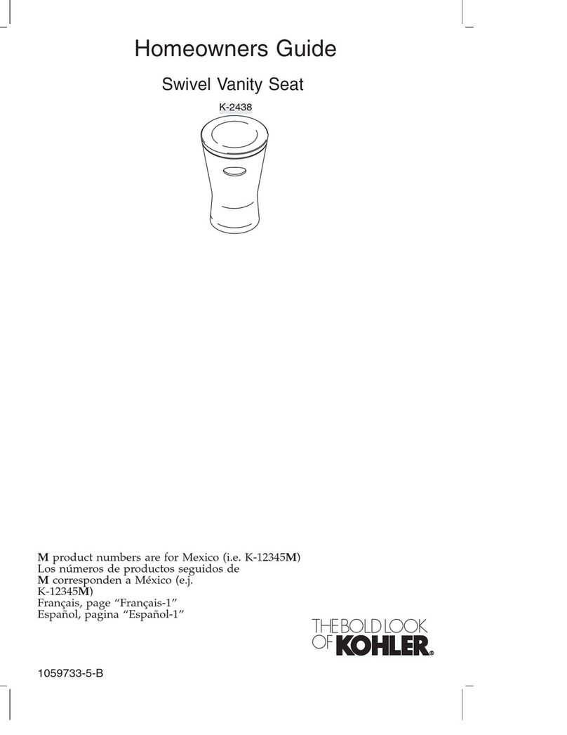 Kohler K-2438 Assembly instructions
