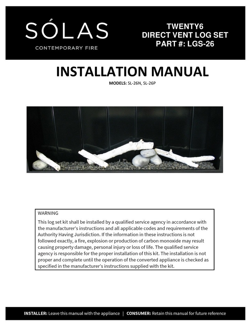 Solas TWENTY6 SL-26N installation manual Solas TWENTY6 SL-26N installation manual