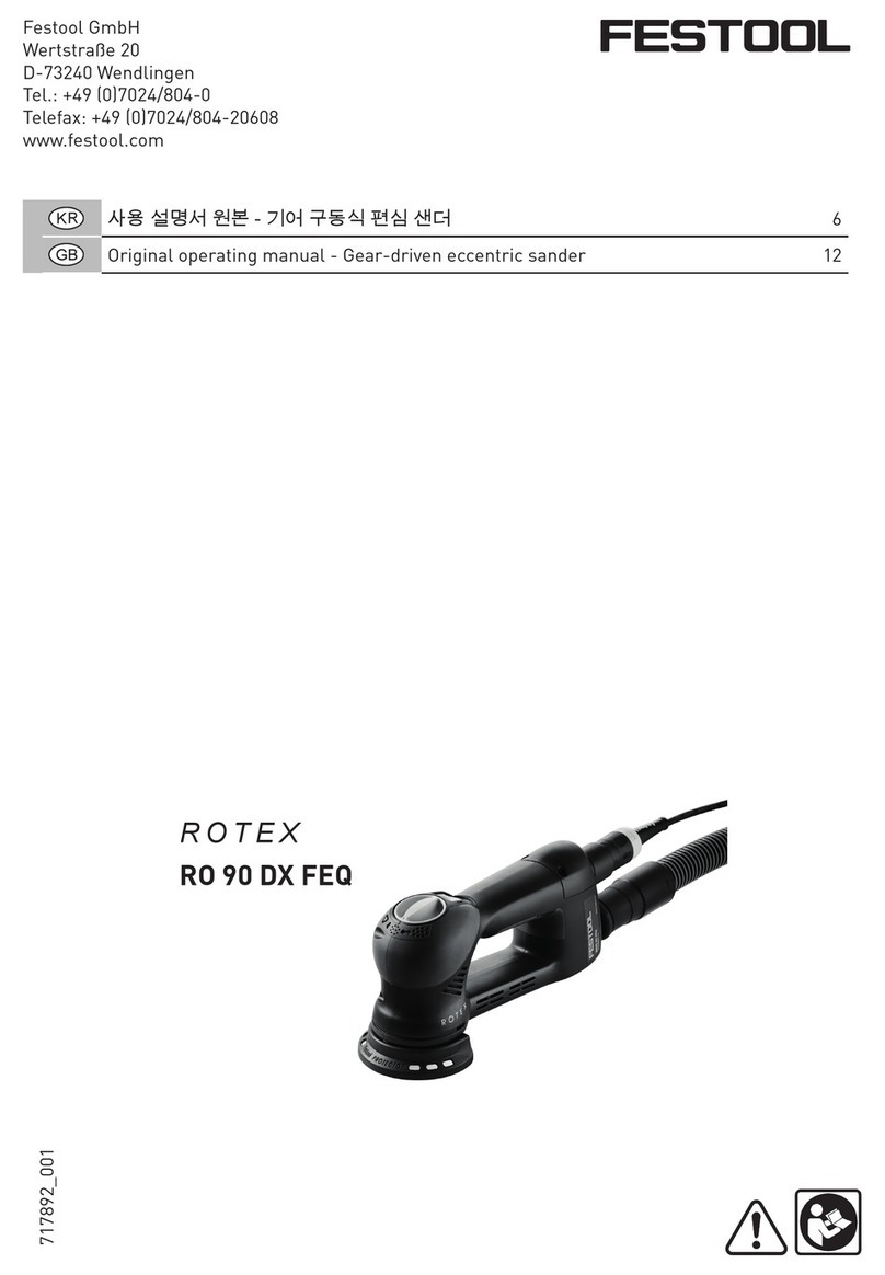 Festool ROTEX RO 90 DX FEQ Installation instructions