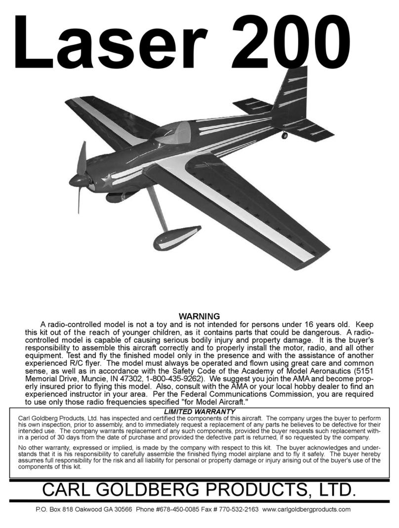 Carl Goldberg Products Laser 200 instruction manual