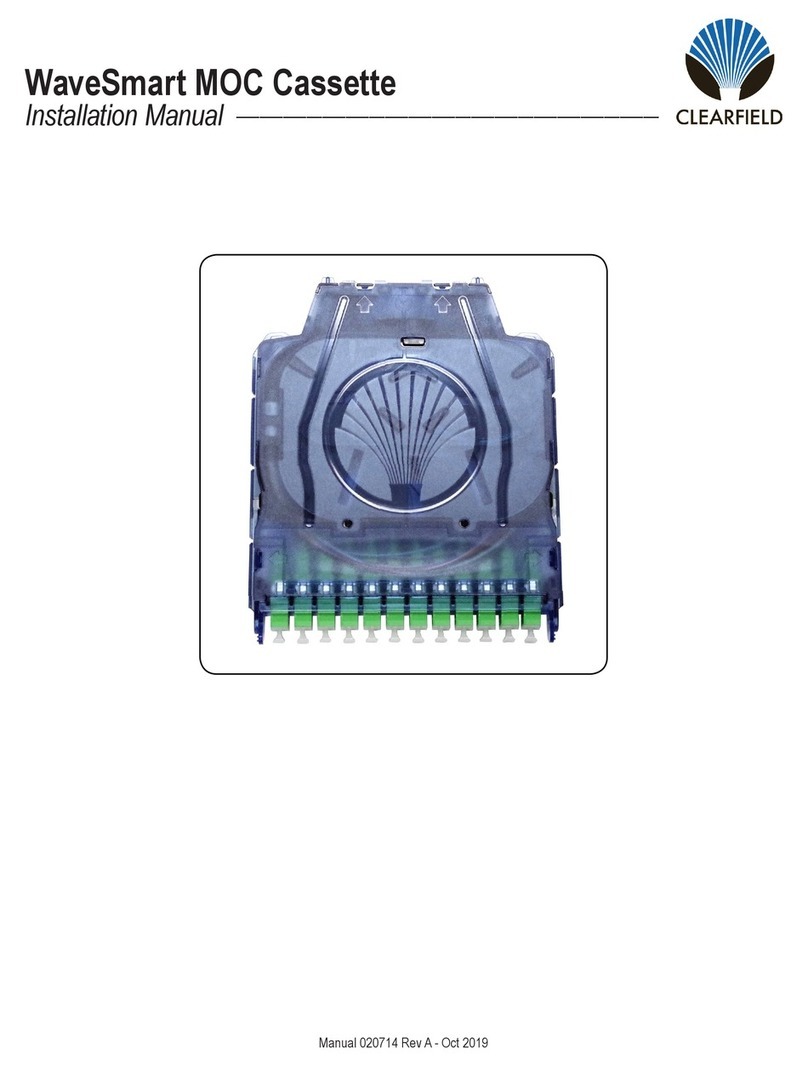 Clearfield WaveSmart MOC Cassette User manual
