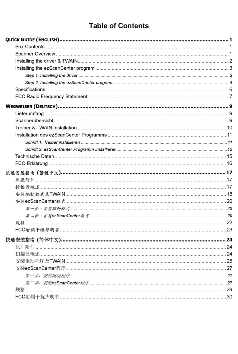 Plustek EasyScan 400 User manual