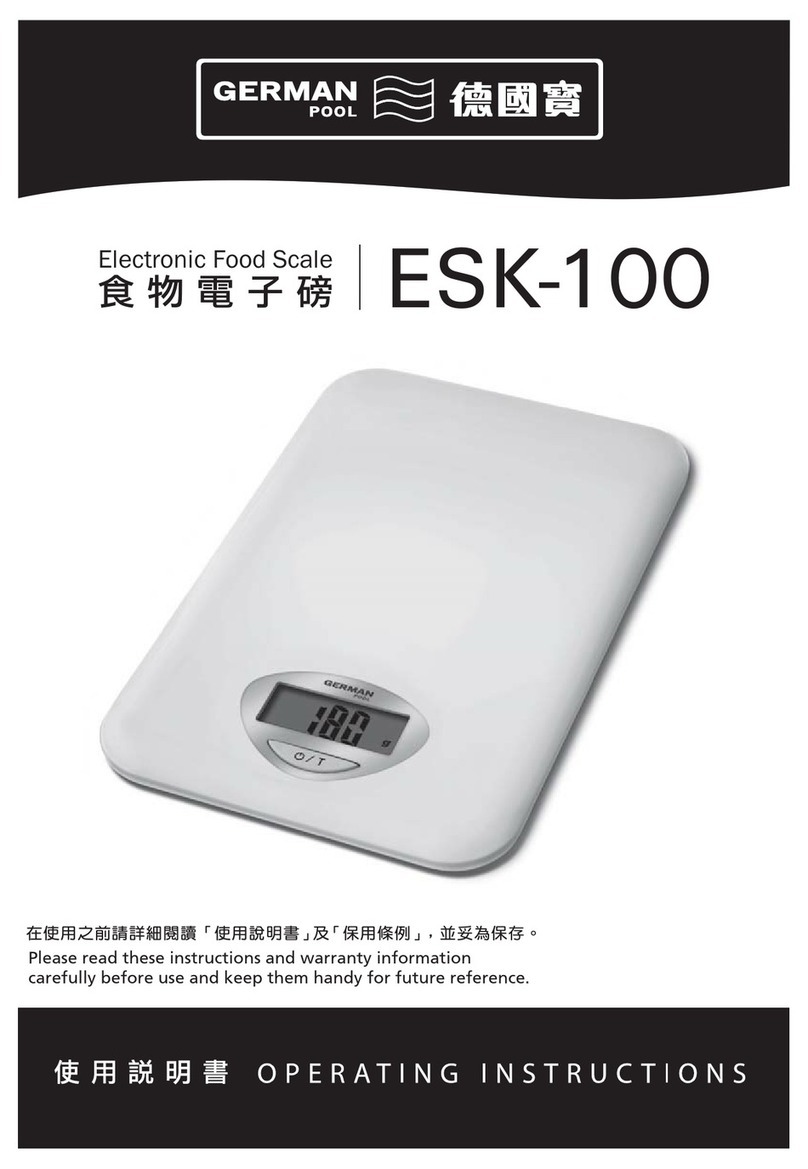 German pool ESK-100 operating instructions