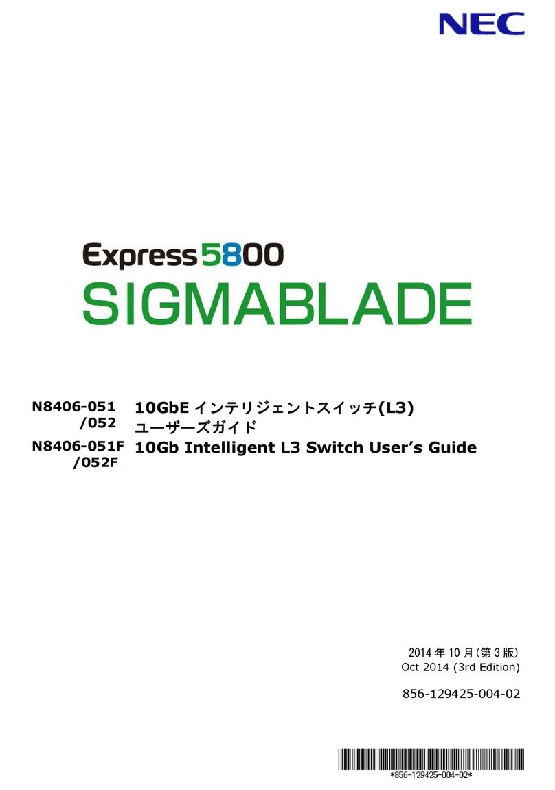 NEC NEC Express5800 Series User manual