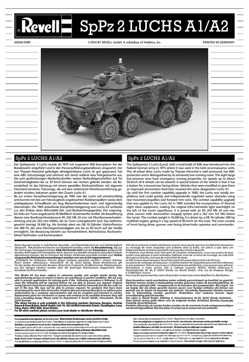 REVELL SpPz 2 LUCHS A1 manual