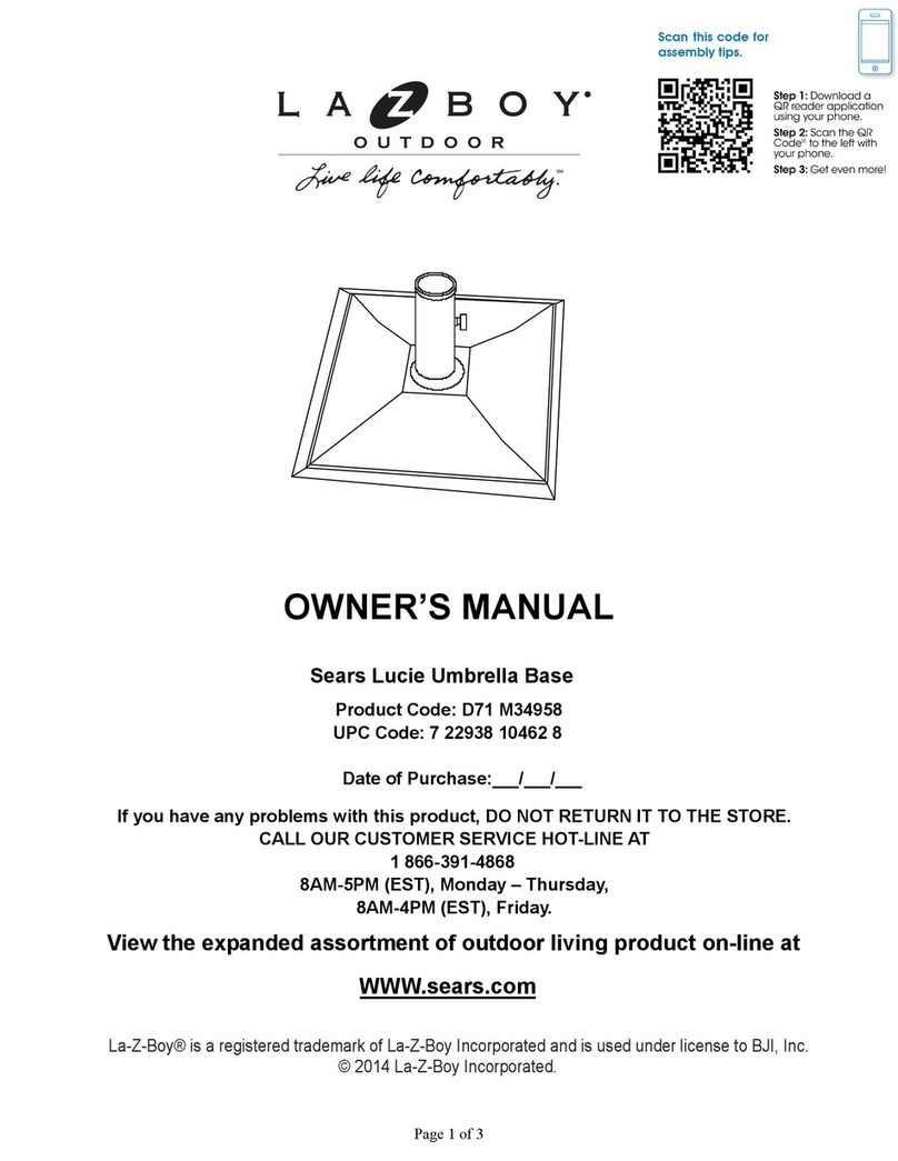 LAZBOY Lucie D71 M34958 User manual