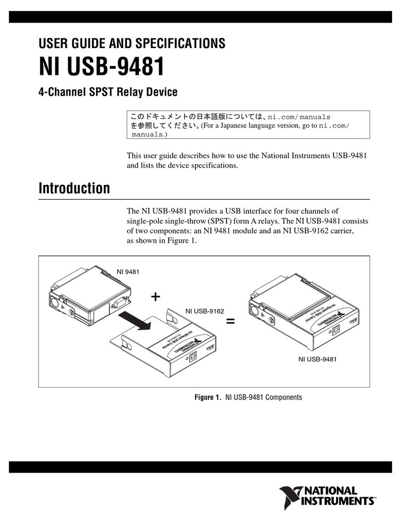National Instruments USB-9481 User manual