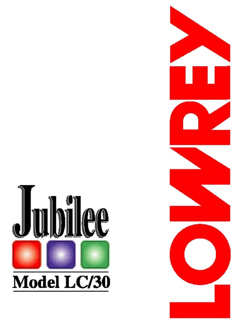 Lowrey Jubilee LC/30 manual