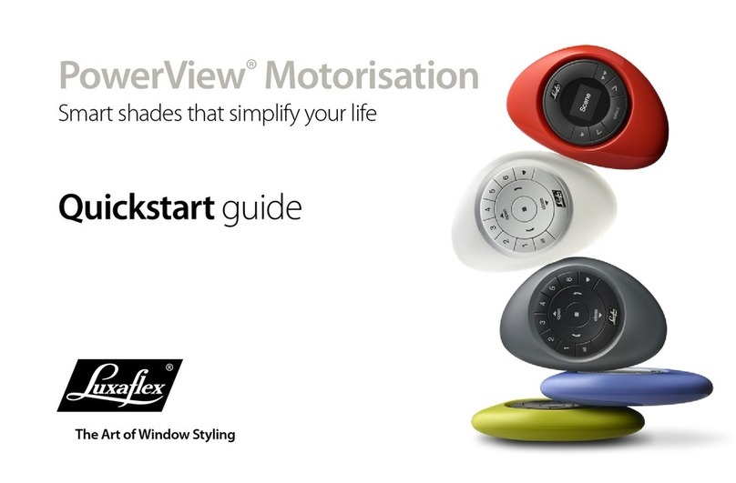 LuxaFlex PowerView Motorisation User manual