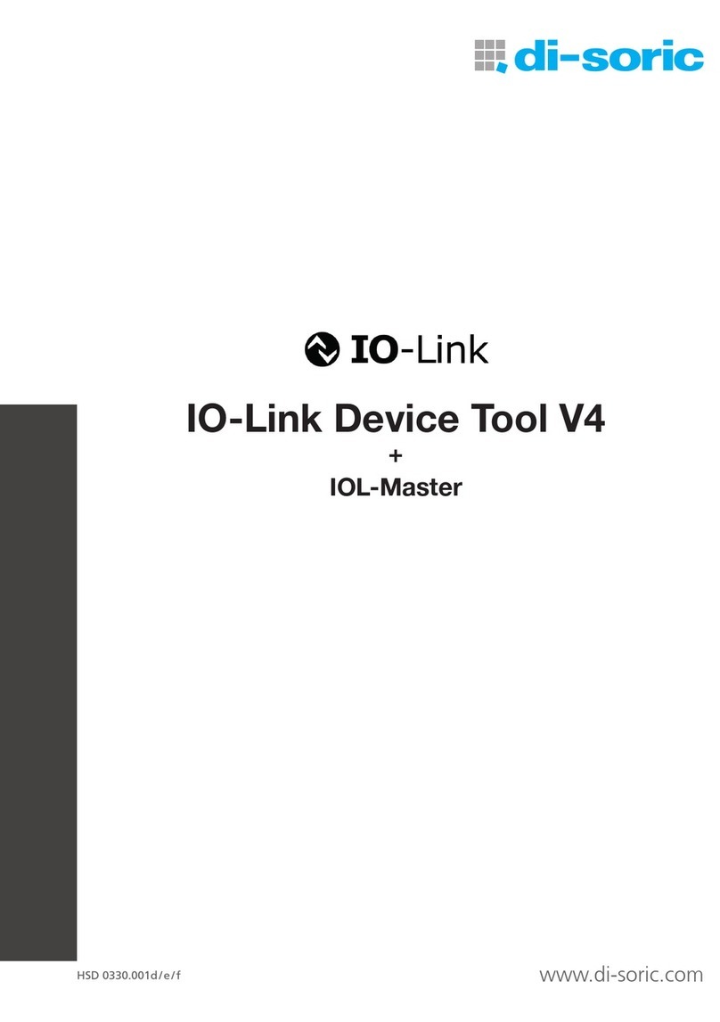 Di-soric IO-Link Device Tool V 4.0 User manual