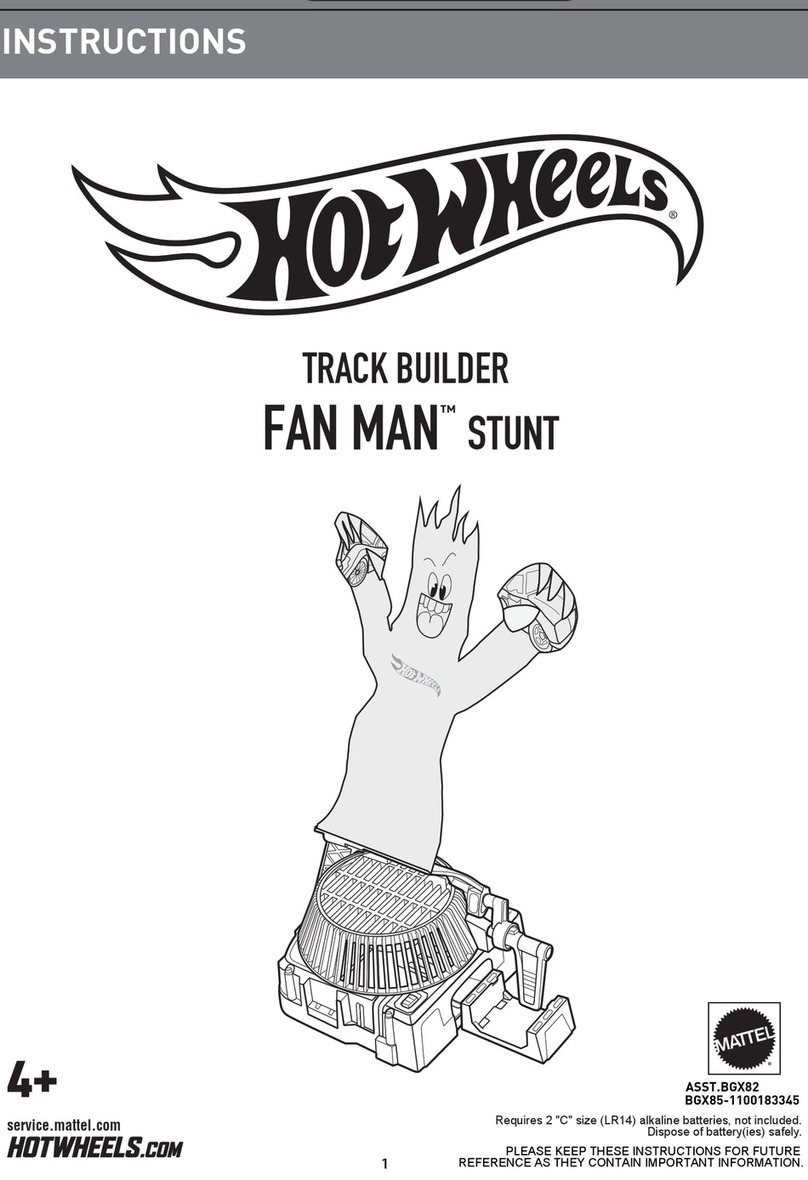 Mattel Hot Wheels FAN MAN Stunt instructions