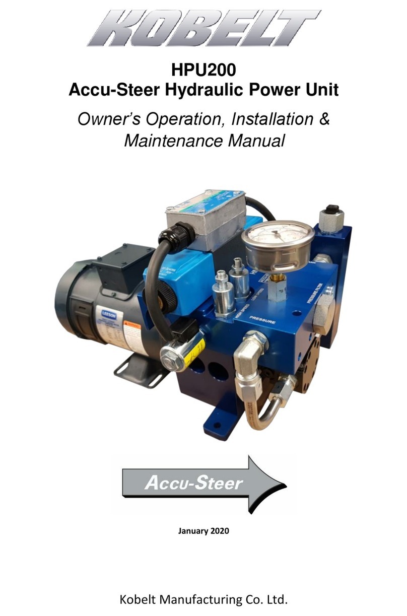 Kobelt Accu-Steer HPU200 Owner's Operation, Installation & Maintenance Manual