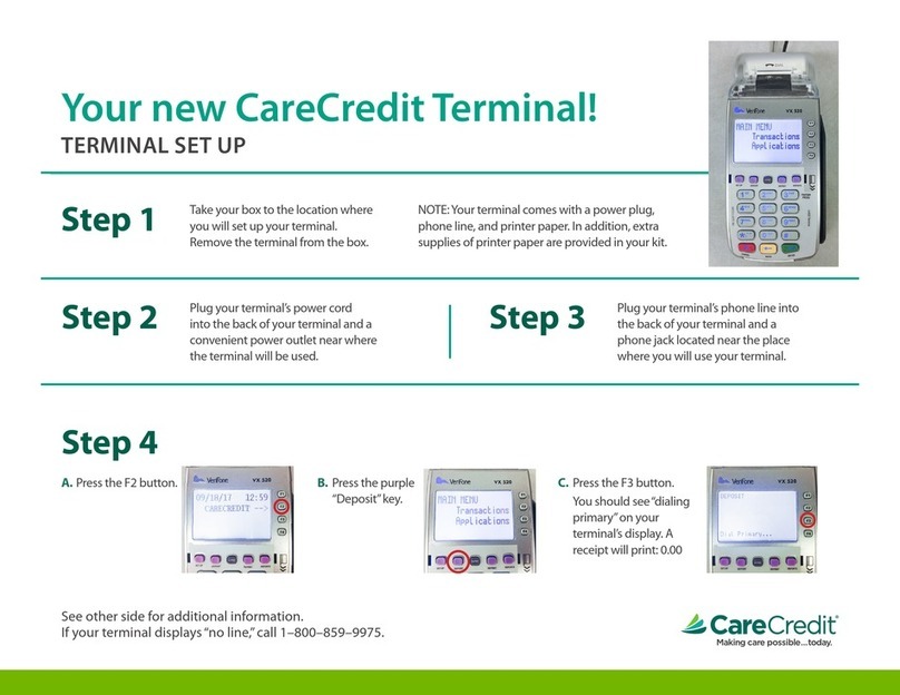 VeriFone VX 520 Series installation guide