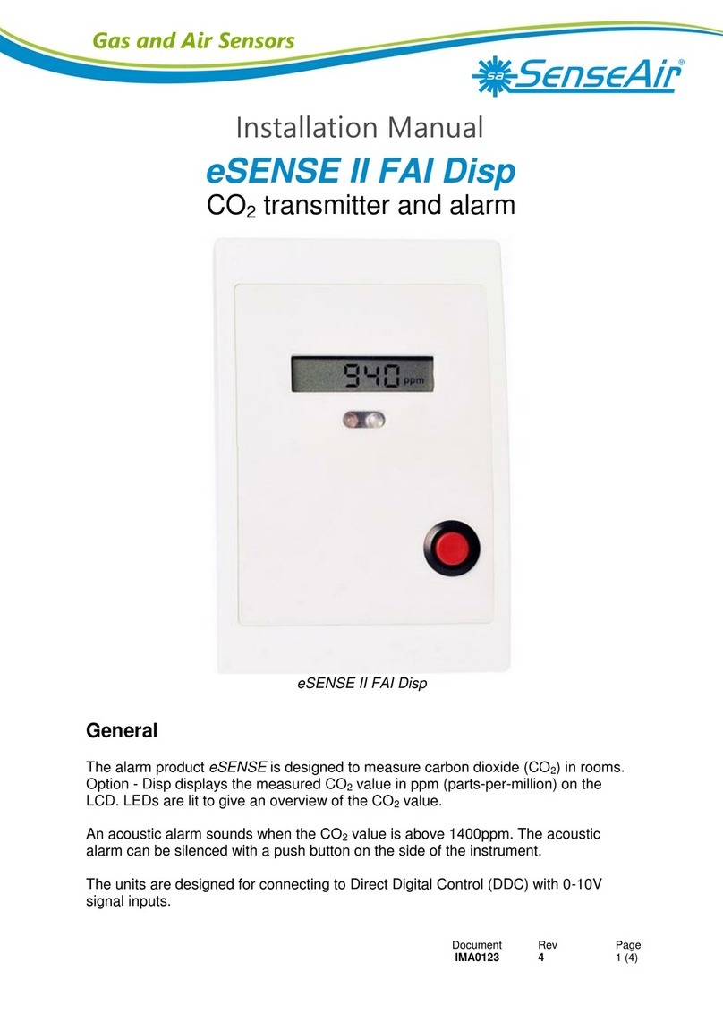 SenseAir eSENSE II FAI Disp installation manual