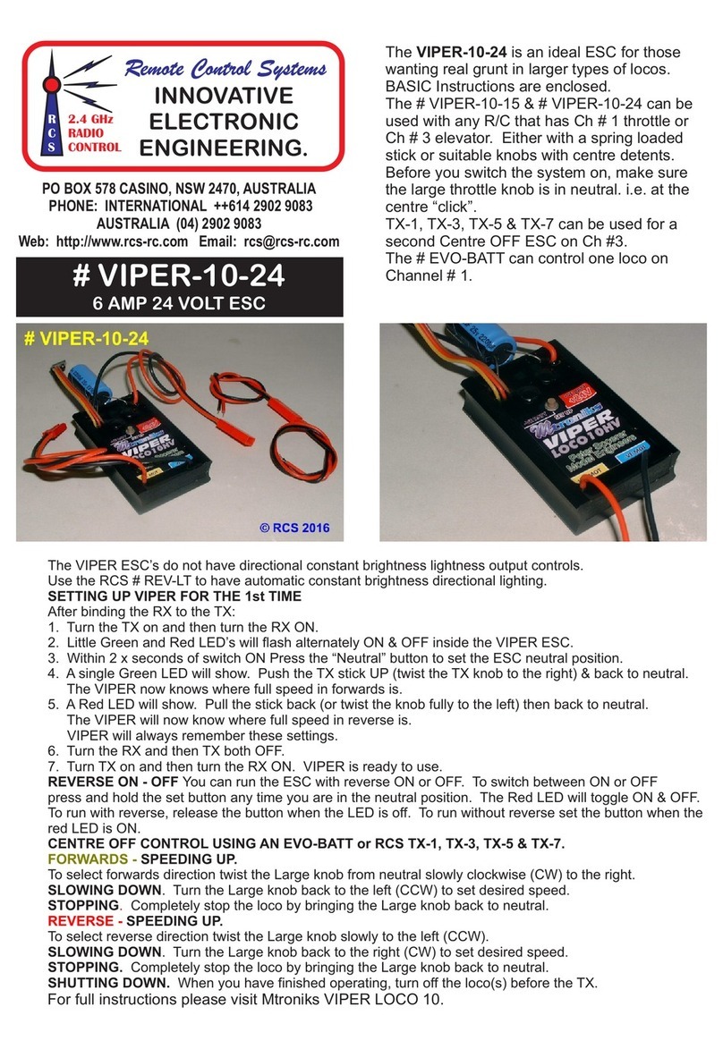 RCS VIPER-10-24 User manual