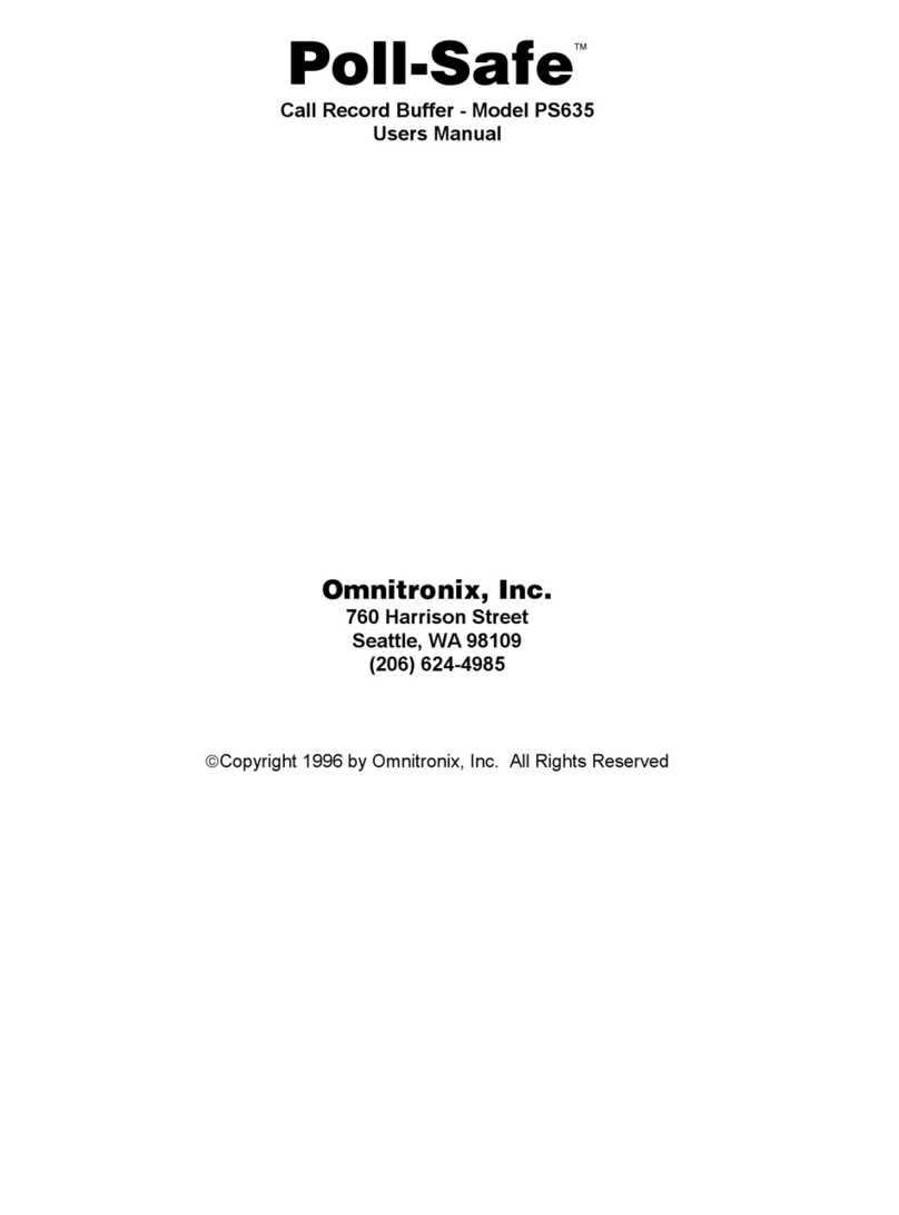Omnitronix Poll-Safe PS635 User manual