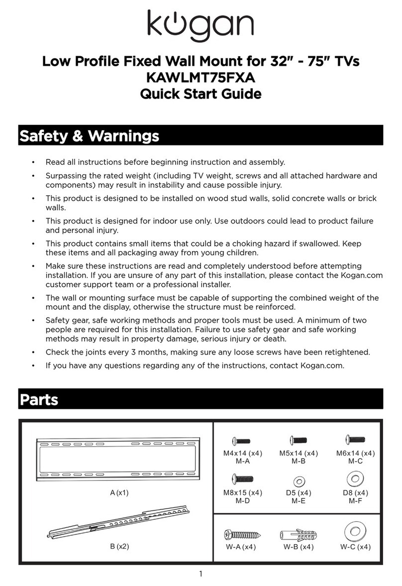 Kogan KAWLMT75FXA quick start guide