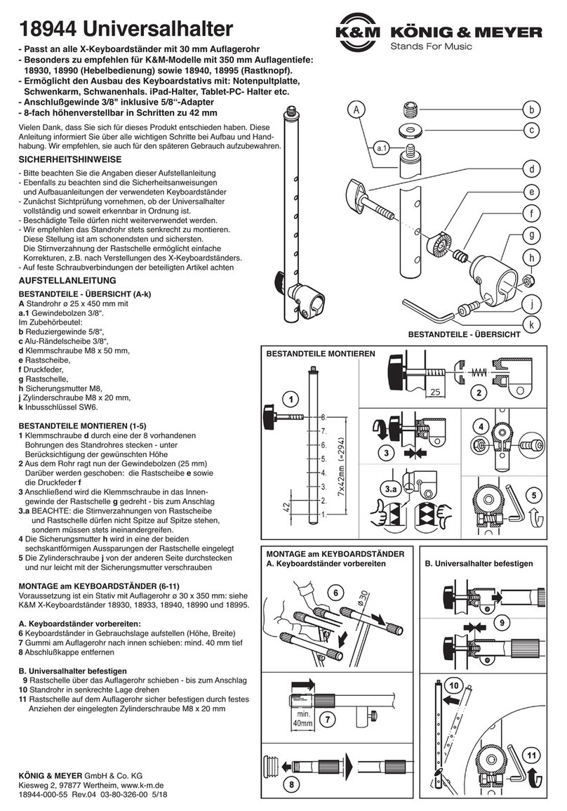 Konig & Meyer 18944 User manual