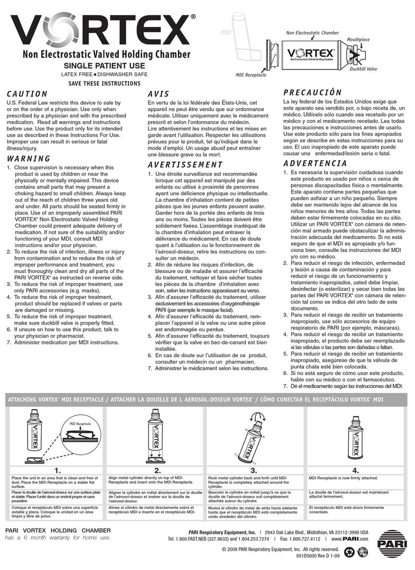Pari Vortex IFU User manual Pari Vortex IFU User manual