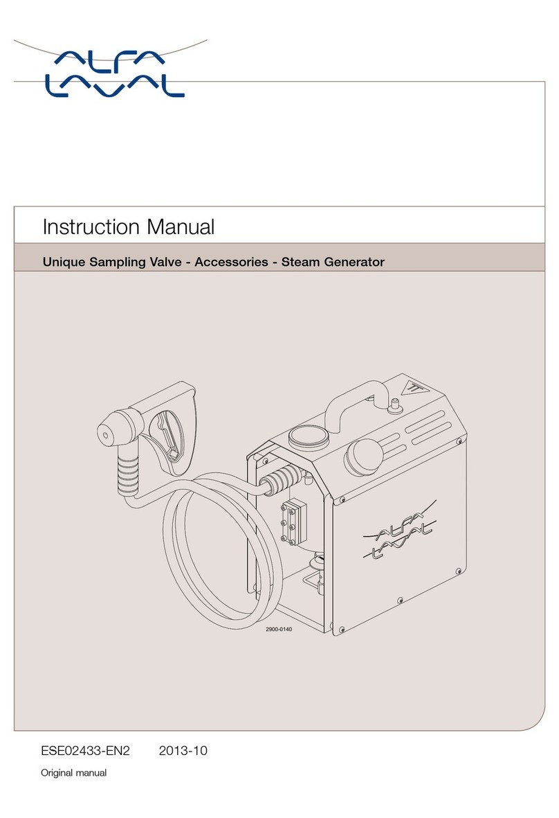 Alfalaval Unique Sampling Valve User manual Alfalaval Unique Sampling Valve User manual