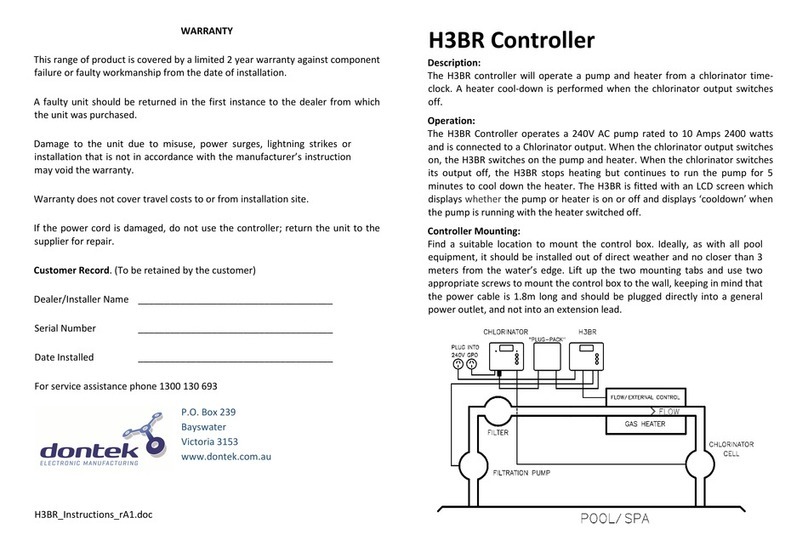 Dontek H3BR User manual Dontek H3BR User manual