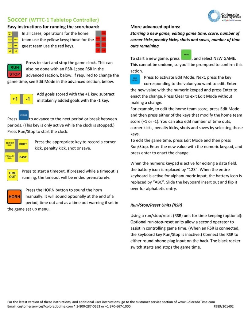Colorado time systems WTTC-1 quick reference