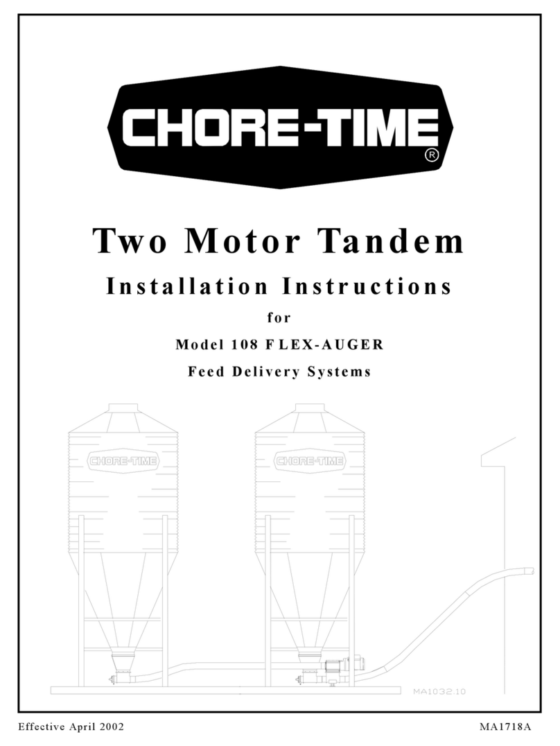 Chore-Time 108 FLEX-AUGER installation instructions