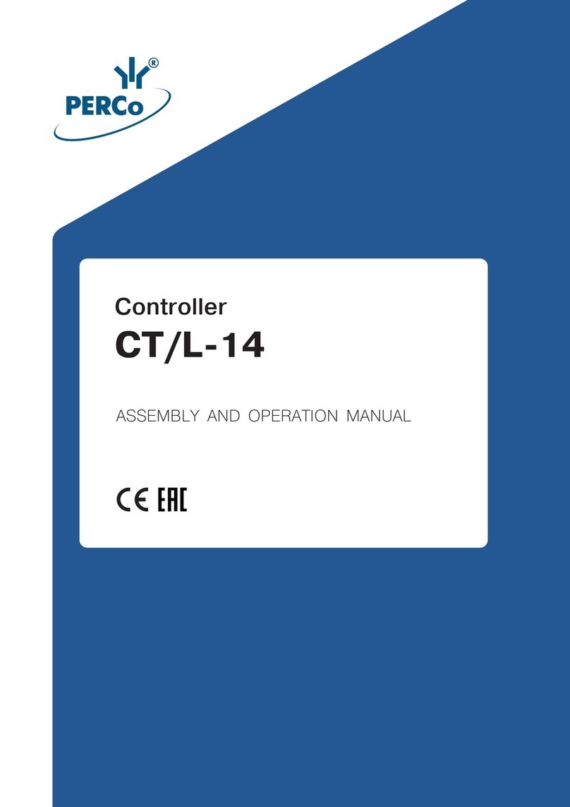 PERCo CT/L-14 Assembly and operation manual