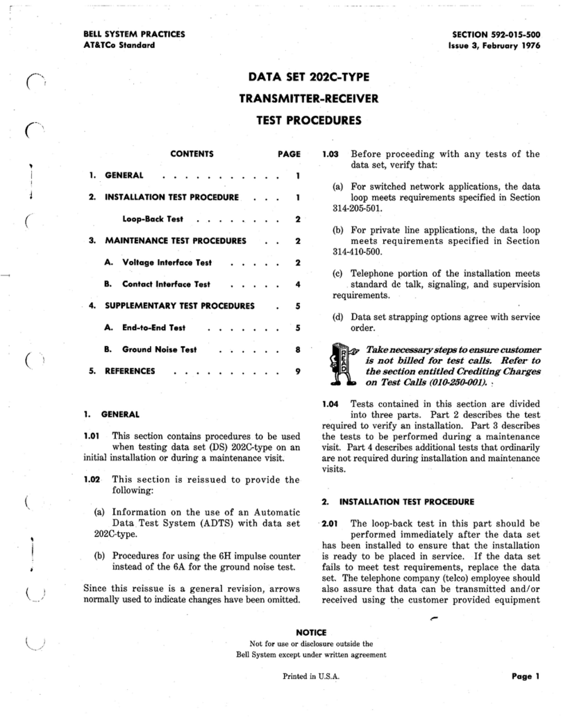 AT&T 202C Test Procedure
