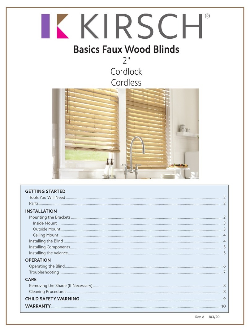 Kirsch Basic Faux Wood manual Kirsch Basic Faux Wood manual