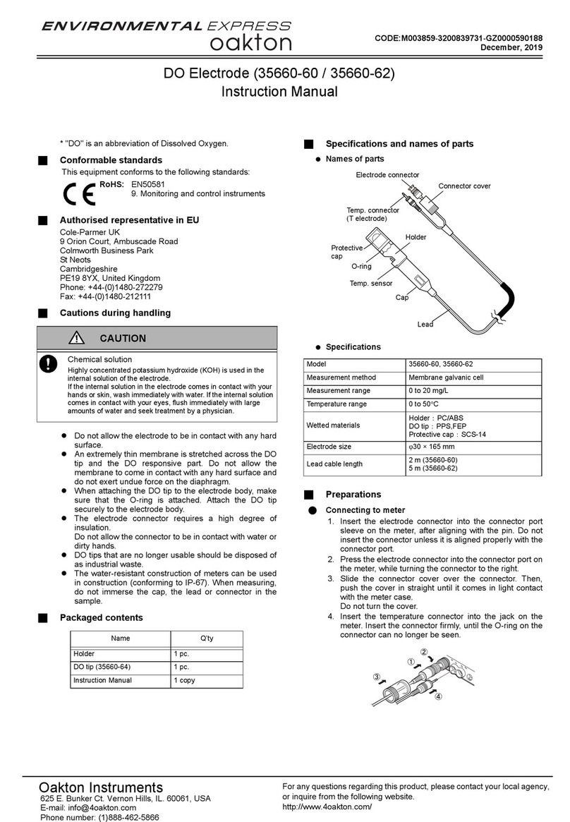 Oakton Environmental Express 35660-60 instruction manual Oakton Environmental Express 35660-60 instruction manual