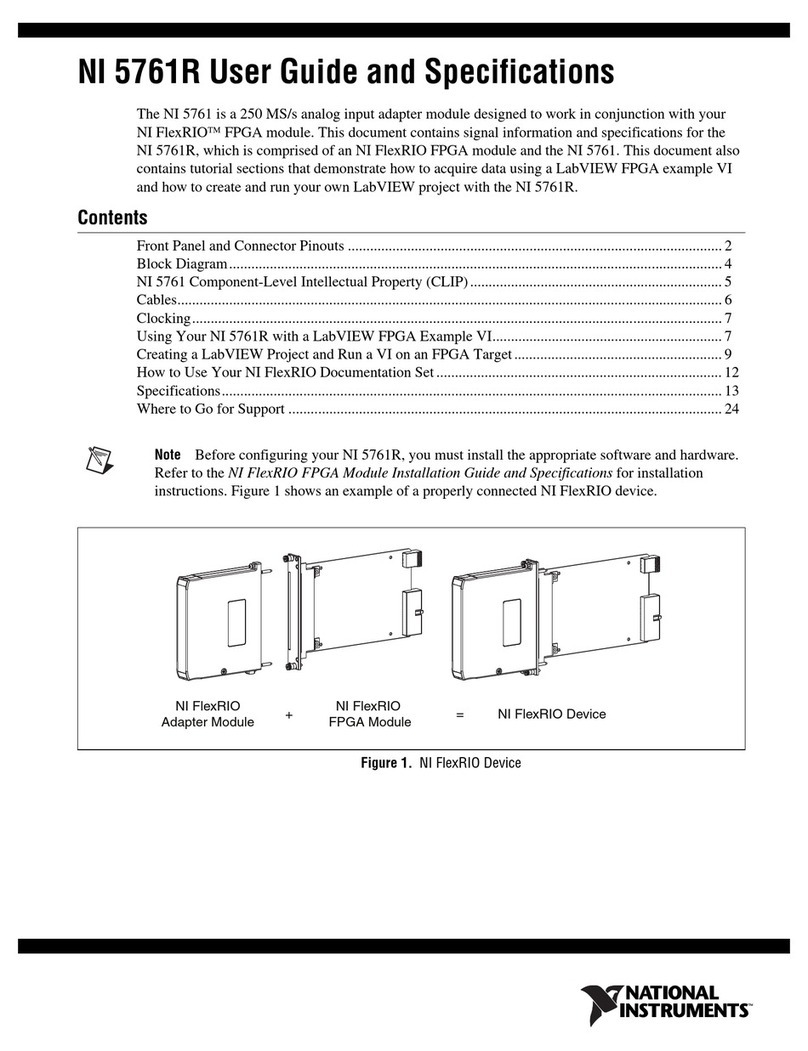 National Instruments 5761R User manual National Instruments 5761R User manual