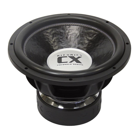 Hifonics COLOSSUS CX Series User manual