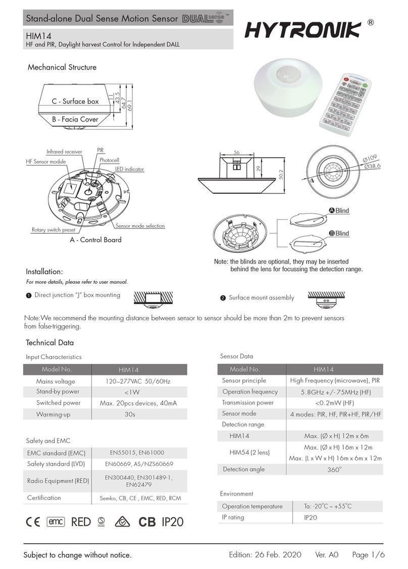 Hytronik Dual Sense HIM14 quick start guide