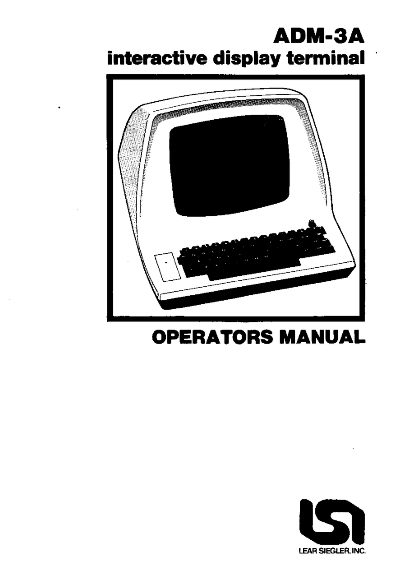 Lear Siegler ADM 3A Operator's manual