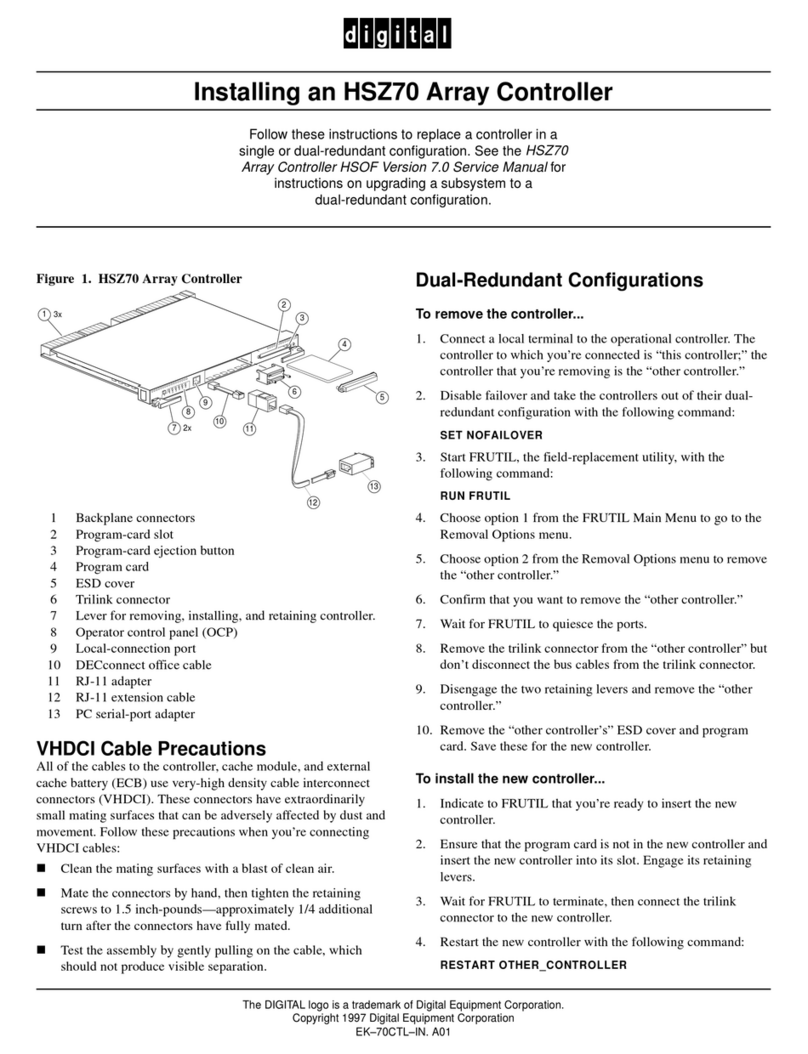 Digital Equipment StorageWorks HSZ70 Instruction Manual
