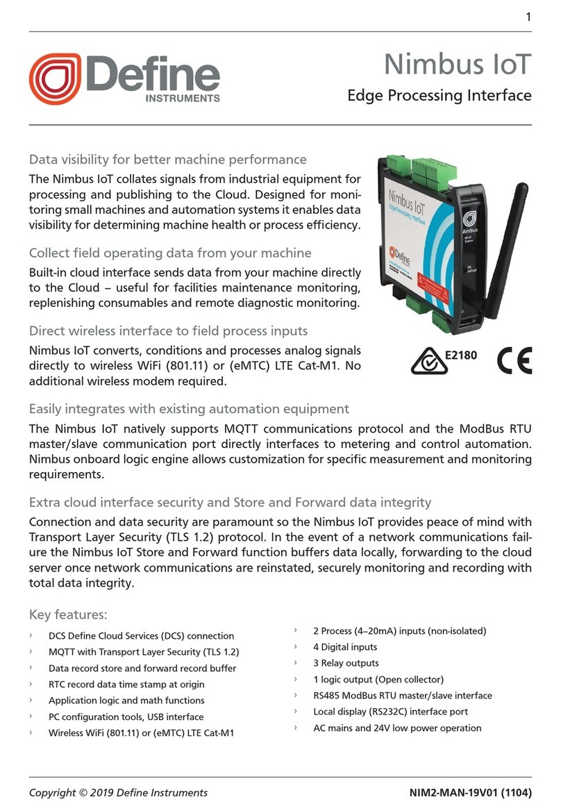 Define Instruments Nimbus IoT manual