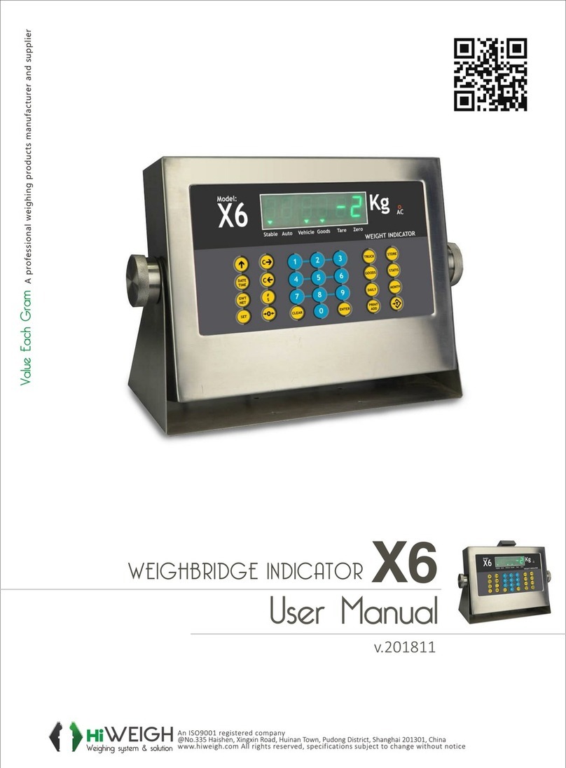 HiWeigh X6 user manual