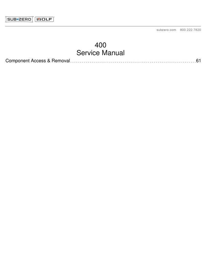 Sub-Zero Wolf 400 Series User manual
