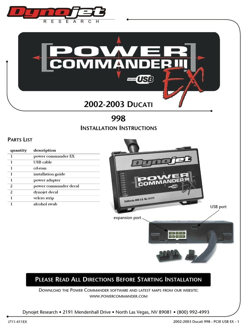 Dynojet Power Commander III USB EX User manual Dynojet Power Commander III USB EX User manual