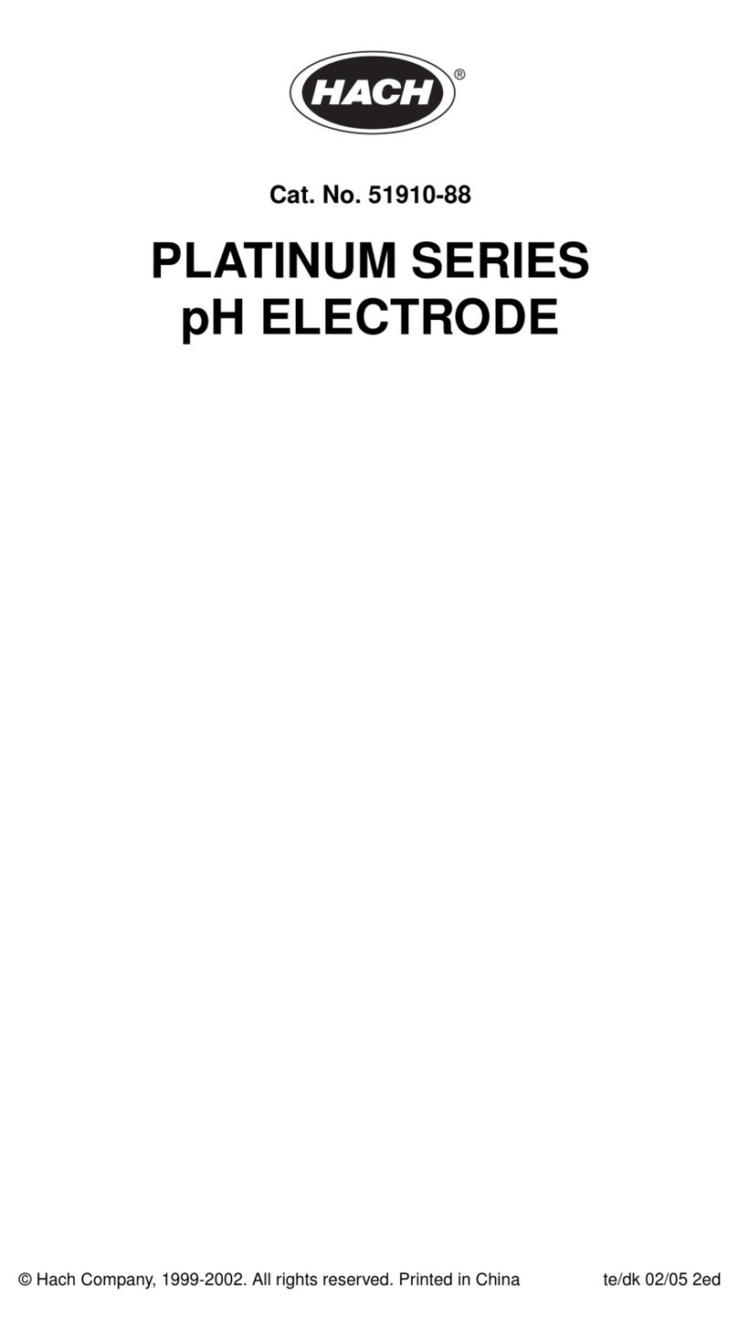Hach PLATINUM Series User manual Hach PLATINUM Series User manual