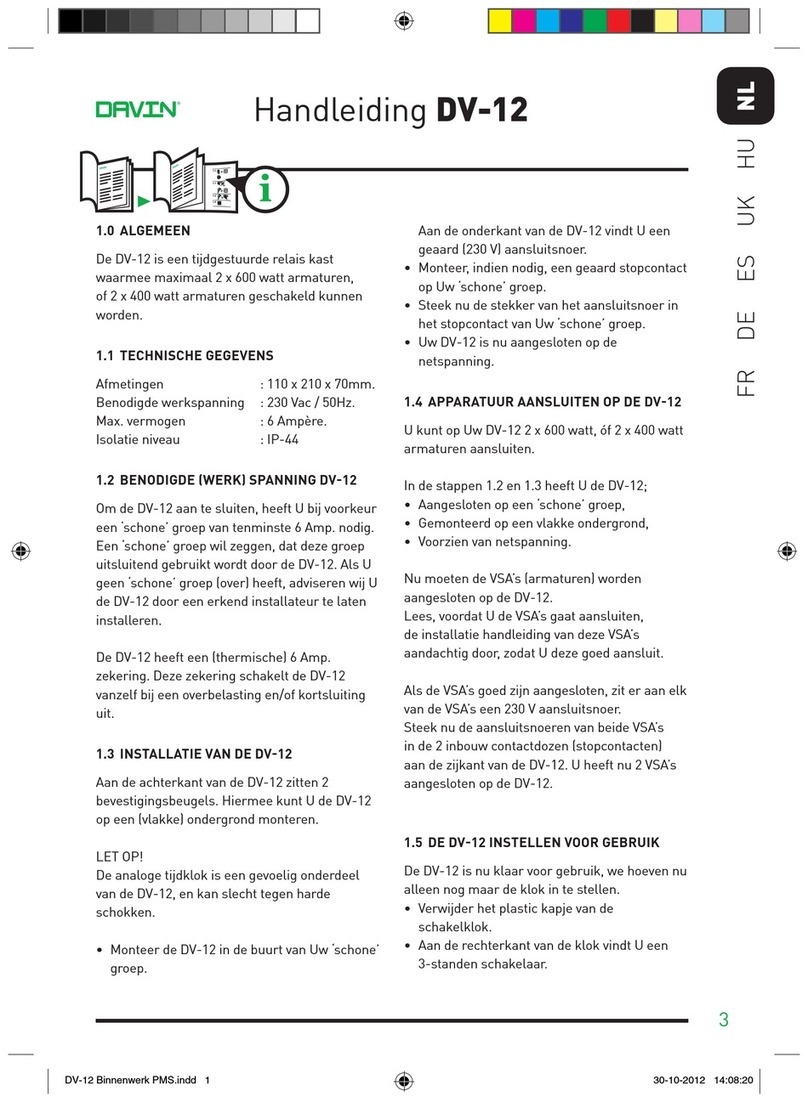 Davin DV-12 manual