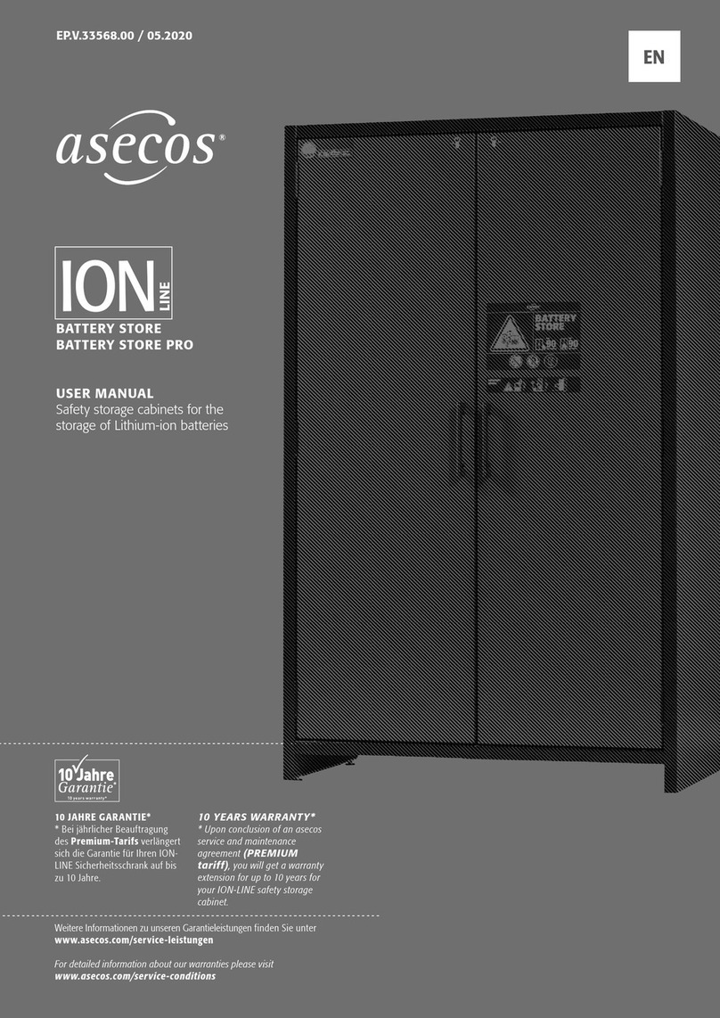 asecos ION BATTERY STORE user manual