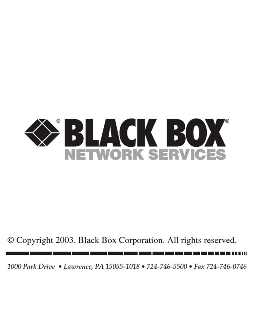 Black Box LE1603A User manual