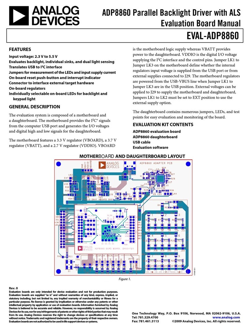 Analog Devices EVAL-ADP8860 User manual