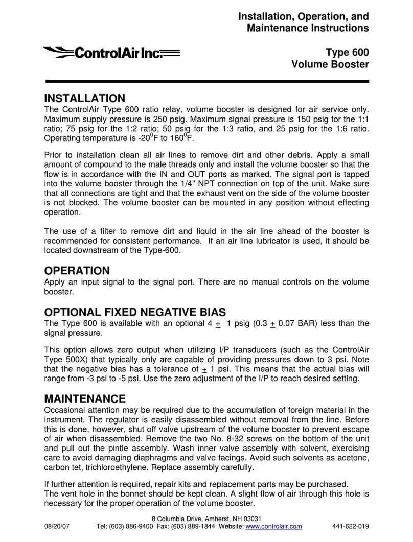controlair Type 600 Manual