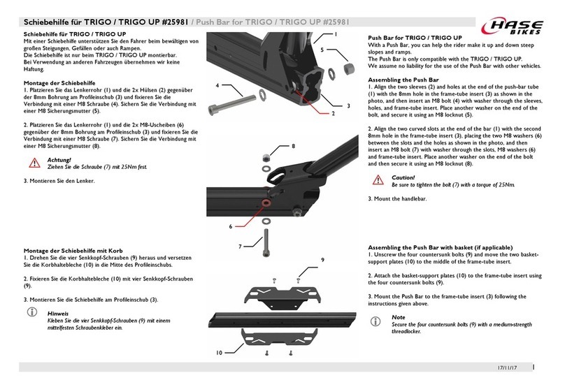 HASE Bikes 25981 quick start guide