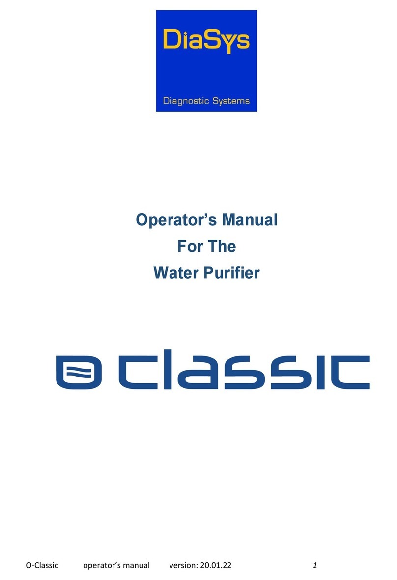 DiaSys O-Classic Operator's manual