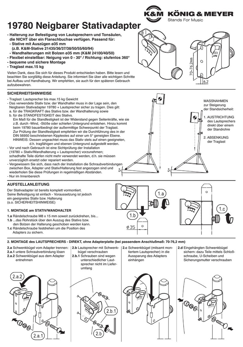 Konig & Meyer 19780 User manual