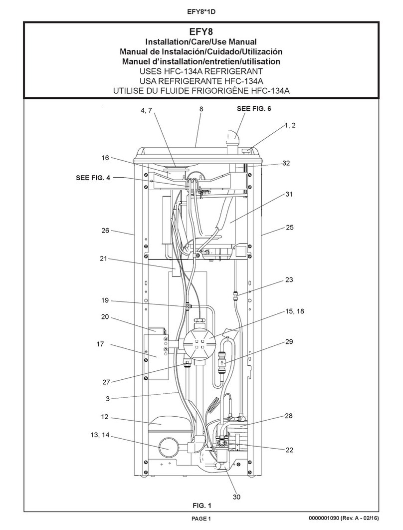 Elkay EFY8 Series Installation, care & use manual